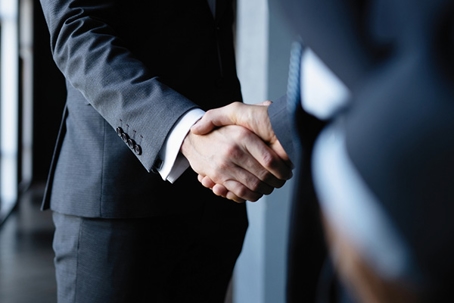 Shaking hands